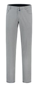 Com4 Swing Front Fine Cotton Pants Grey