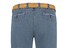 Com4 Swing Front Fine Pattern Jeans Mid Denim Blue