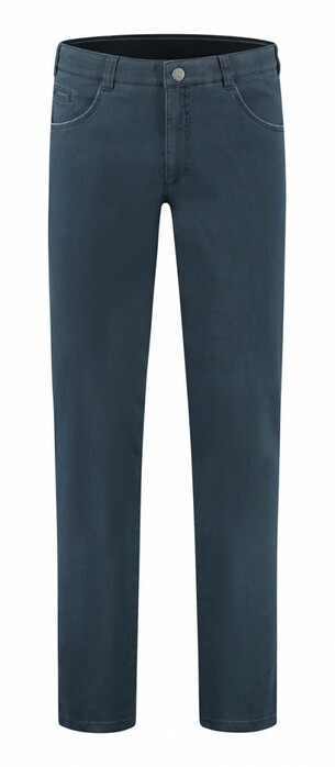 Com4 Uni Fine Texture Swing Front Collection Broek Navy