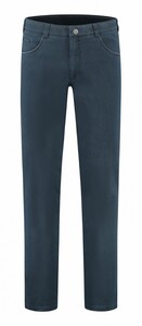 Com4 Uni Fine Texture Swing Front Collection Pants Navy