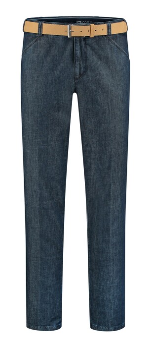 Com4 Wing-Front Denim Jeans Donker Blauw