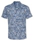 Desoto Abstract Streaks Lido Collar Shirt Blue-Navy