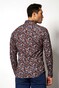 Desoto Allover Blooming Pattern Shirt Blue-Orange