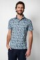 Desoto Bananas Pattern Polo Denim Blue