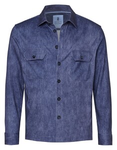 Desoto Casual Kent Corduroy Overshirt Blauw