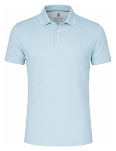 Desoto Casual Kent Oxford Cotton Poloshirt Aqua