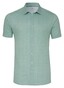 Desoto Casual Kent Solid Color Oxford Look Overhemd Licht Groen