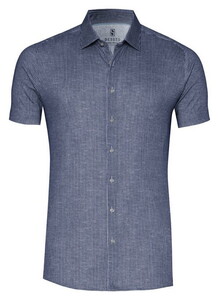 Desoto Casual Kent Vertical Stripes Shirt Navy