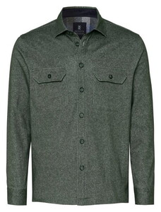 Desoto Casual Shacket Twill Overshirt Green