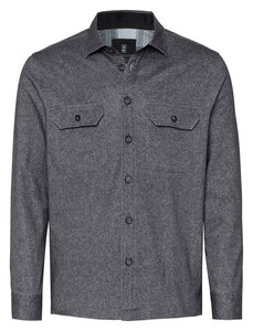 Desoto Casual Shacket Twill Overshirt Light Grey