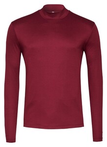 Desoto Casual Turtleneck Long Sleeve T-Shirt Bordeaux