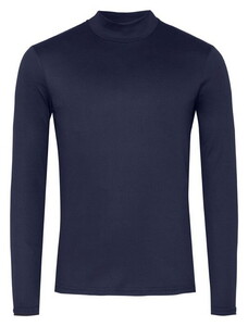 Desoto Casual Turtleneck Long Sleeve T-Shirt Dark Navy