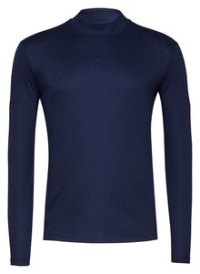 Desoto Casual Turtleneck Long Sleeve T-Shirt True Navy