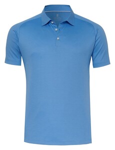 Desoto Cotton Dobby Look Polo Dove Blue