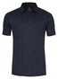 Desoto Cross Section Fantasy Pattern Polo Dark Navy