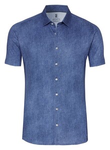 Desoto Denim Look Casual Kent Overhemd Authentic Blue