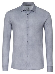 Desoto Denim Look Casual Kent Overhemd Grijs