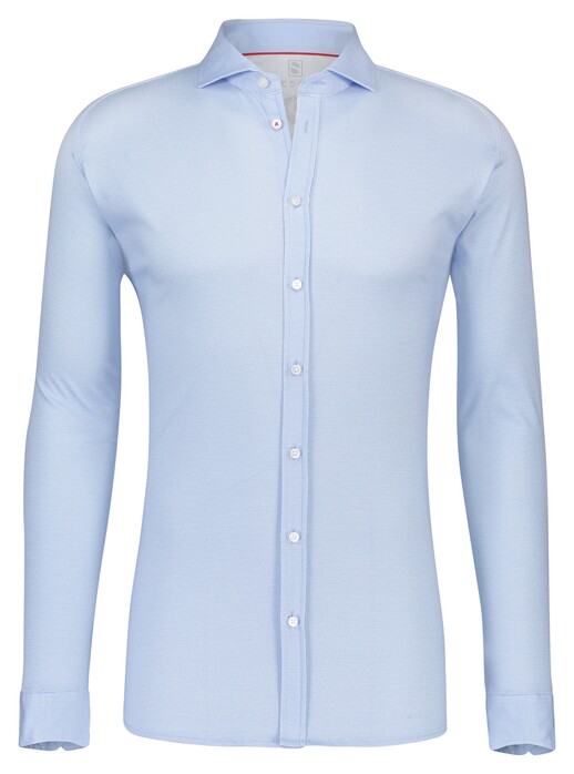 Desoto Dobby Faux Uni Shirt Light Blue