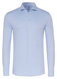 Desoto Essential Faux-Uni Piqué Shirt Light Blue