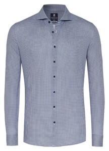 Desoto Essential Houndstooth Shirt Navy