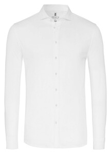 Desoto Essential Jersey Solid Color Overhemd Wit
