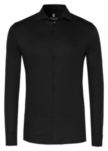 Desoto Essential Jersey Solid Color Overhemd Zwart