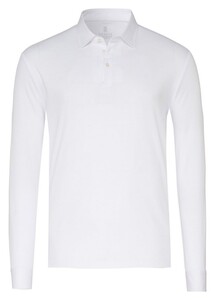 Desoto Essential Kent Long Sleeve Polo Wit