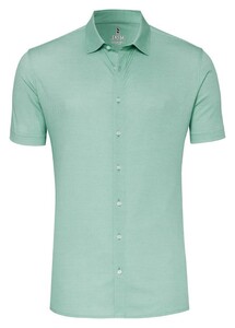 Desoto Essential Micro Diamond Pattern Short Sleeve Shirt Green