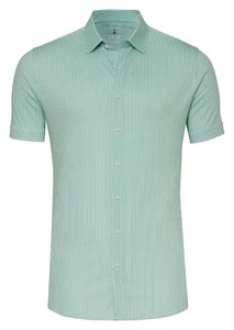 Desoto Essential Stripe Kent Collar Shirt Green