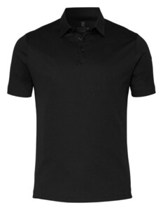 Desoto Essential Uni Color Kent Collar Polo Zwart