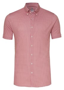 Desoto Essential Vichy Check Button-Down Overhemd Rood