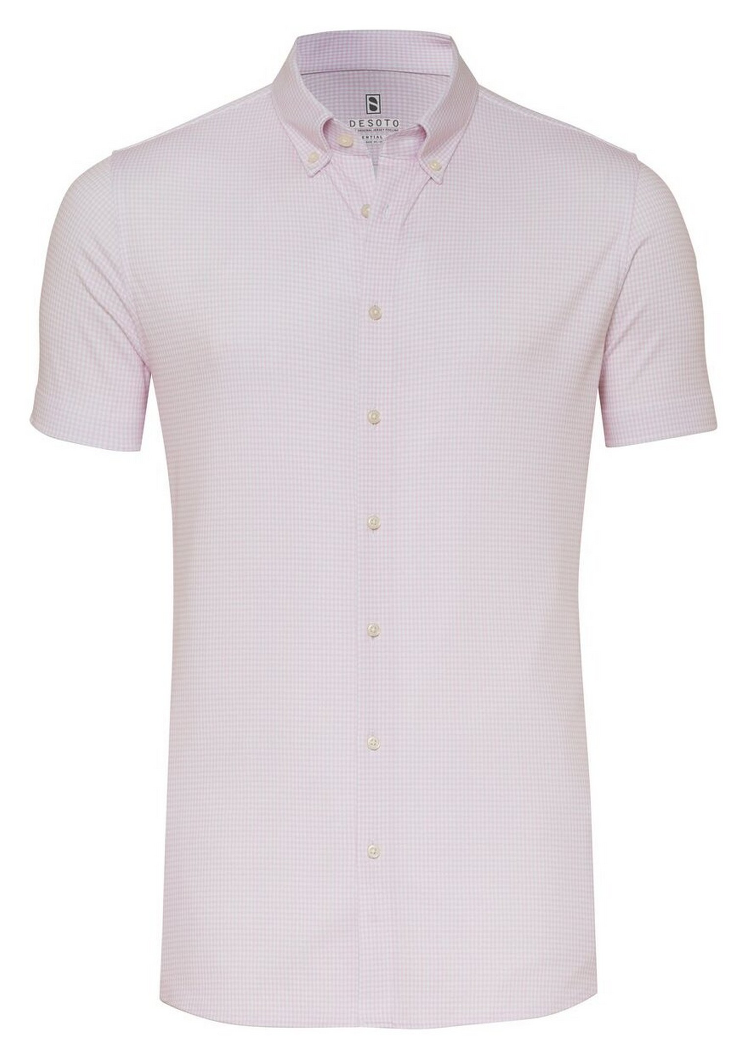 Desoto Essential Vichy Check Button-Down Overhemd Rosé