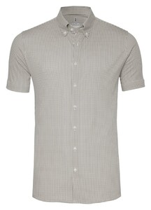 Desoto Essential Vichy Check Button-Down Shirt Grey