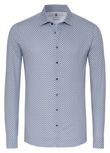 Desoto Fantasy Abstract Floral Pattern Shirt Midnight
