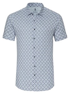 Desoto Fantasy Circle Stars Shirt Stone Blue