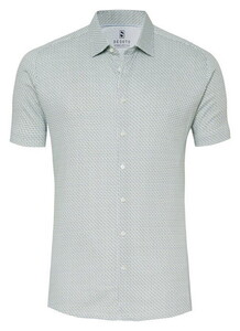 Desoto Fantasy Circles Casual Kent Overhemd Lichtgroen-Lichtblauw