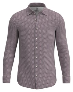 Desoto Fantasy Patches Pattern Kent Collar Overhemd Roze