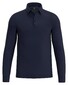 Desoto Fantasy Rectangle Patterns Polo Long Sleeve Navy