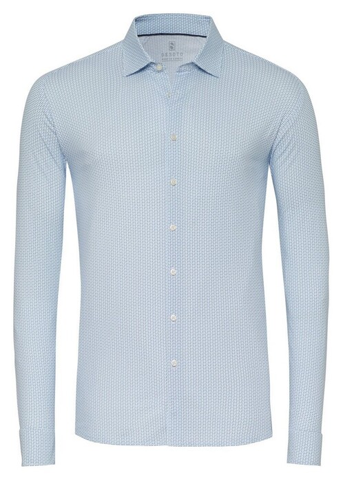 Desoto Fantasy Small Beams Shirt Light Blue