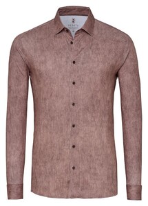 Desoto Faux-Uni Corduroy Casual Kent Overhemd Cognac