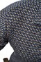 Desoto Fine Abstract Pineapple Pattern Shirt Navy-Olive