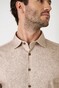 Desoto Flanel Look Casual Kent Collar Overhemd Licht Zand