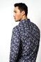 Desoto Kent Inverse Blossoms Shirt Navy