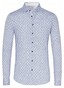 Desoto Kent Mosaic Pattern Shirt White-Grey