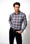 Desoto Kent Multi Checks Overhemd Grijs-Rood