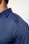 Desoto Kent Piqué Optics Jersey Overhemd Denim Blue