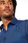 Desoto Kent Piqué Optics Jersey Overhemd Indigo