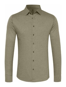 Desoto Kent Pique Optics Jersey Shirt Beige Grey
