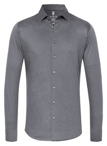 Desoto Kent Pique Optics Jersey Shirt Grey