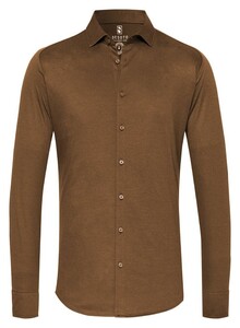 Desoto Kent Pique Optics Jersey Shirt Umber